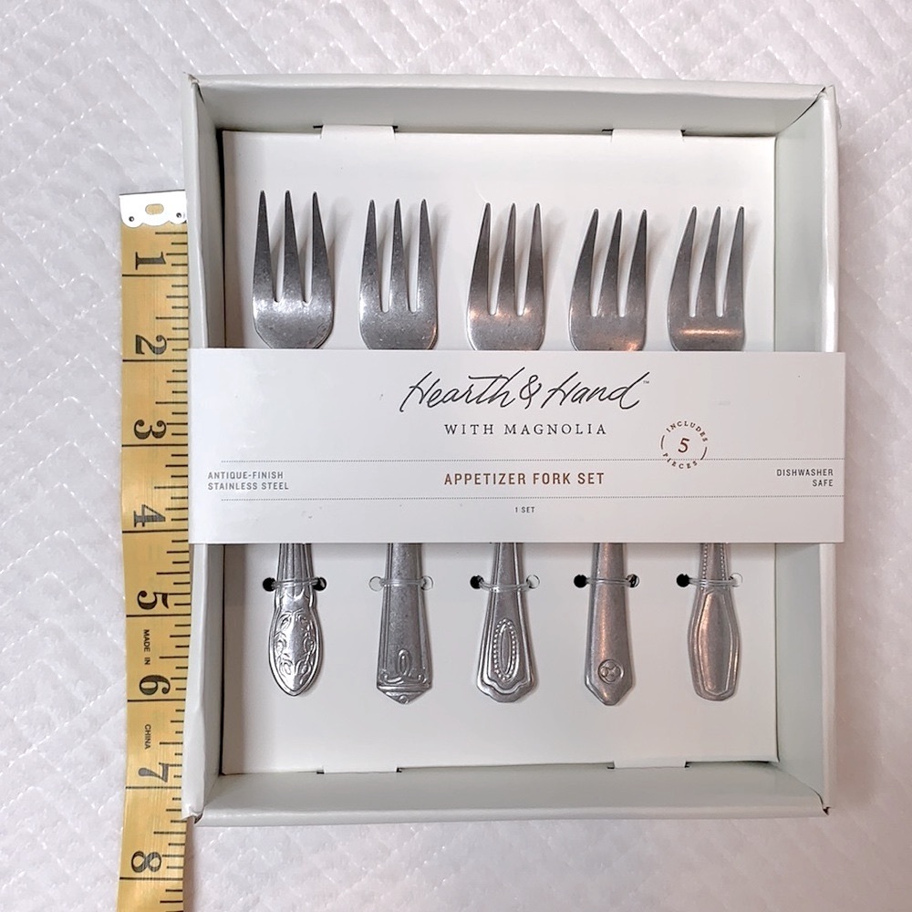 Hearth & Hand 5 Piece Appetizer Fork Set - Picture 5 of 7